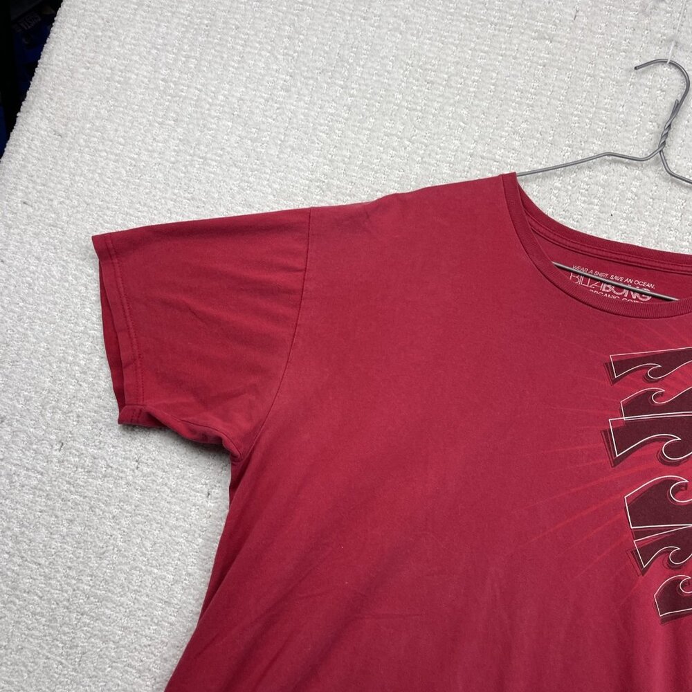 VTG Y2K Billabong Graphic Tee Shirt Mens XL Red Cyber Goth Emo Grunge Skater** - Picture 3 of 15